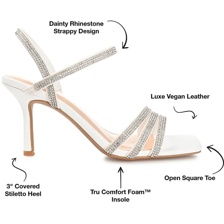 Journee Collection Coraa Womens Square Open Toe Stiletto Heel Pumps