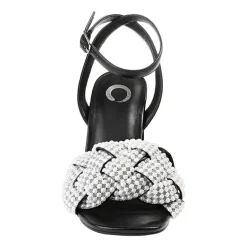 Journee Collection Dua Womens Round Open Toe Block Heel Pumps