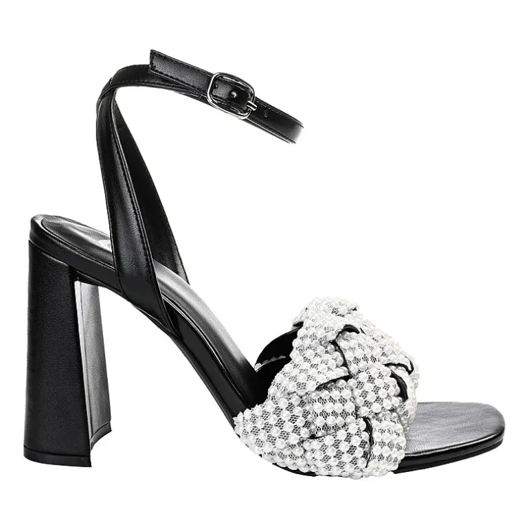 Journee Collection Dua Womens Round Open Toe Block Heel Pumps