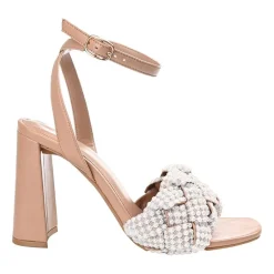 Journee Collection Dua Womens Round Open Toe Block Heel Pumps