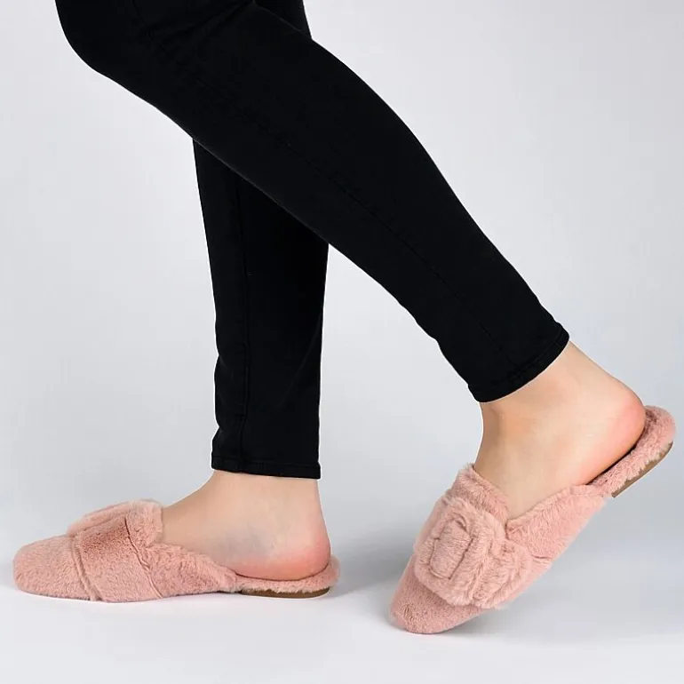 Journee Collection Eara Womens Slip-On Slippers
