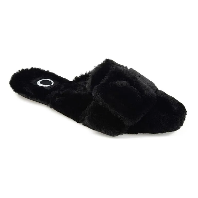 Journee Collection Eara Womens Slip-On Slippers