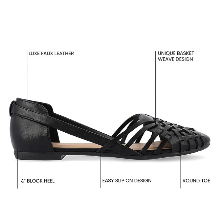 Journee Collection Ekko Womens Round Closed Toe Slip-On Shoe