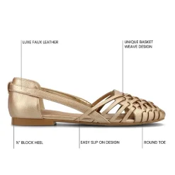 Journee Collection Ekko Womens Round Closed Toe Slip-On Shoe