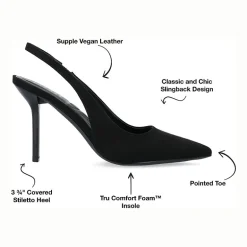 Journee Collection Elenney Womens Pointed Closed Toe Stiletto Heel Pumps
