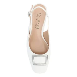 Journee Collection Everlee Womens Square Block Heel Pumps