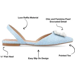 Journee Collection Hannae Womens Pointed Ballet Flats
