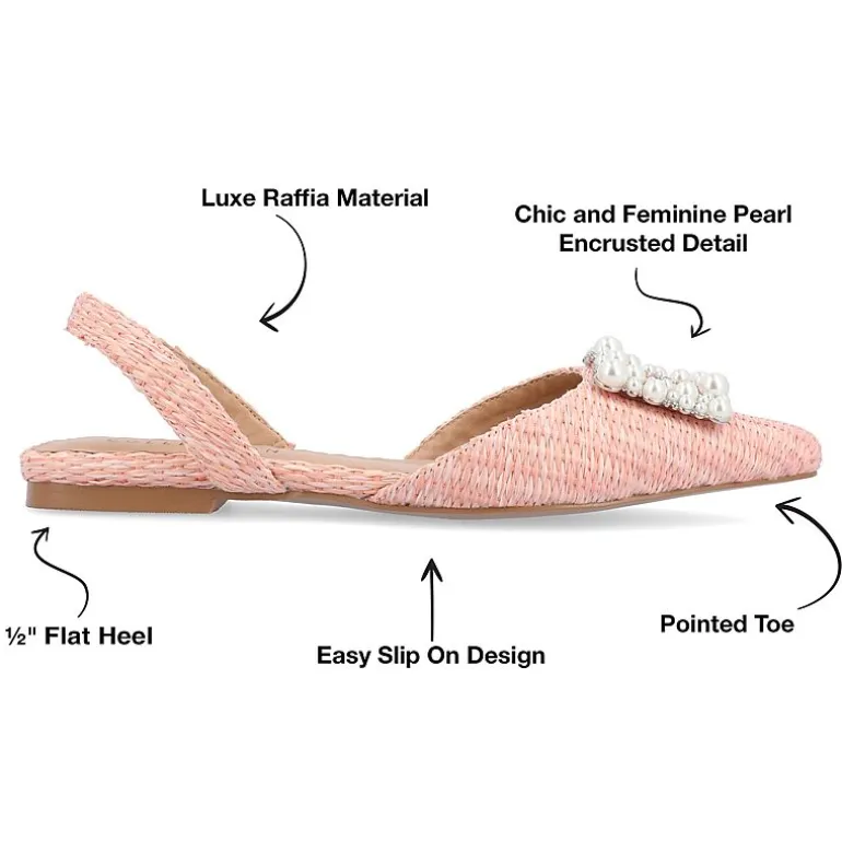 Journee Collection Hannae Womens Pointed Ballet Flats