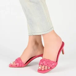 Journee Collection Hattie Womens Round Open Toe Stiletto Heel Pumps