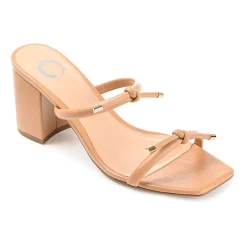 Journee Collection Jessa Womens Round Open Toe Block Heel Pumps
