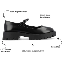 Journee Collection Kamie Womens Round Closed Toe Mary Jane Shoes