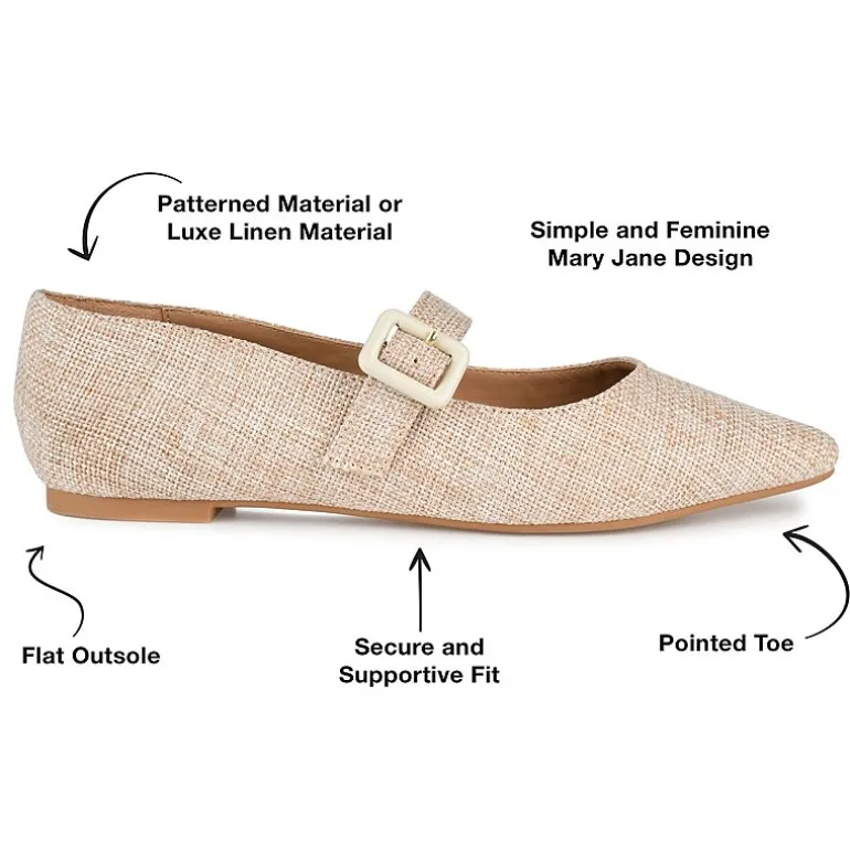 Journee Collection Karissa Womens Round Closed Toe Ballet Flats