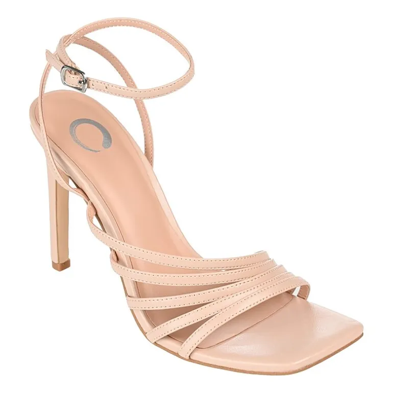 Journee Collection Louella Womens Round Open Toe Stiletto Heel Pumps