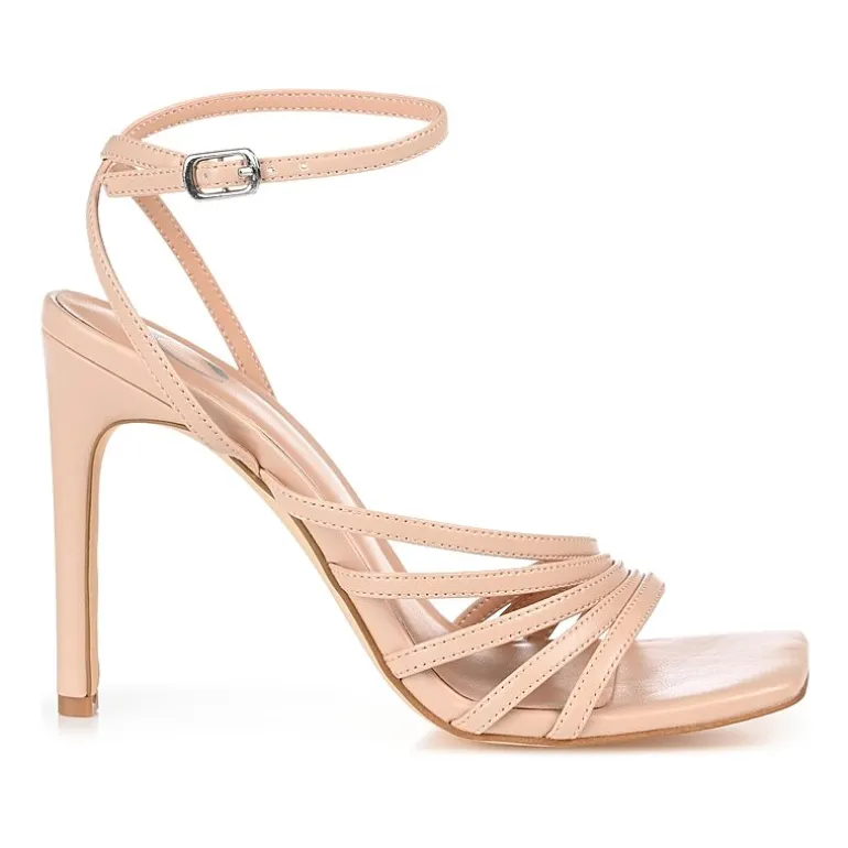 Journee Collection Louella Womens Round Open Toe Stiletto Heel Pumps