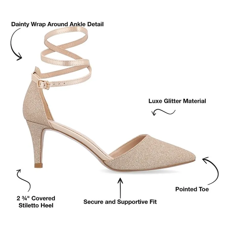 Journee Collection Luela Womens Pointed Closed Toe Stiletto Heel Pumps