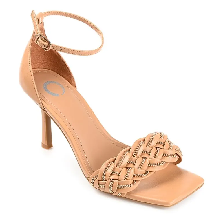 Journee Collection Mabella Womens Round Open Toe Stiletto Heel Pumps