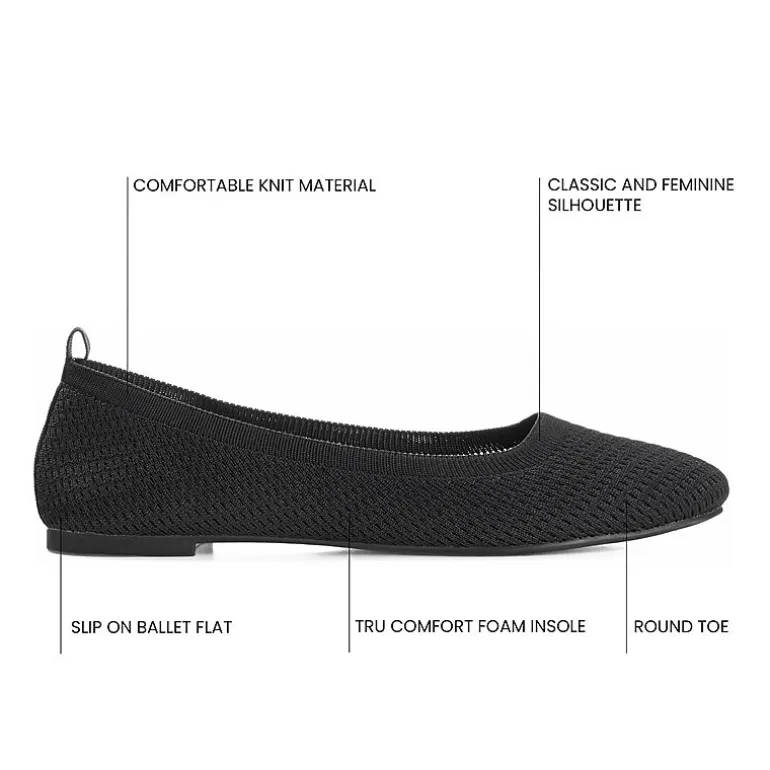Journee Collection Maryann Womens Round Closed Toe Ballet Flats