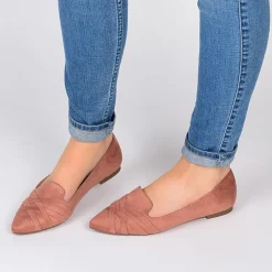 Journee Collection Mindee Womens Pointed Closed Toe Loafers