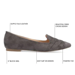 Journee Collection Mindee Womens Pointed Closed Toe Loafers