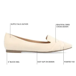 Journee Collection Mindee Womens Pointed Closed Toe Loafers