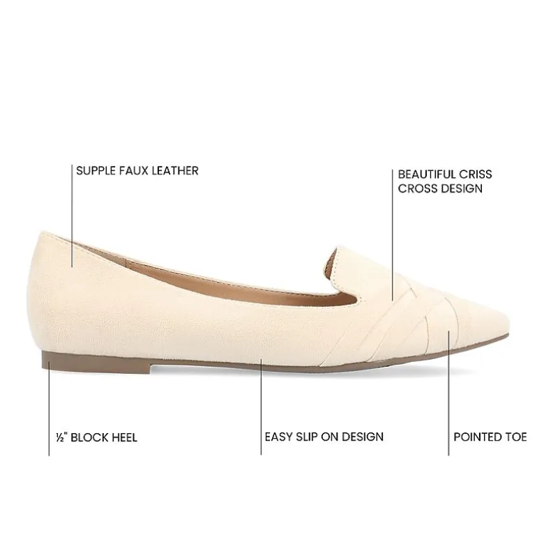 Journee Collection Mindee Womens Pointed Closed Toe Loafers