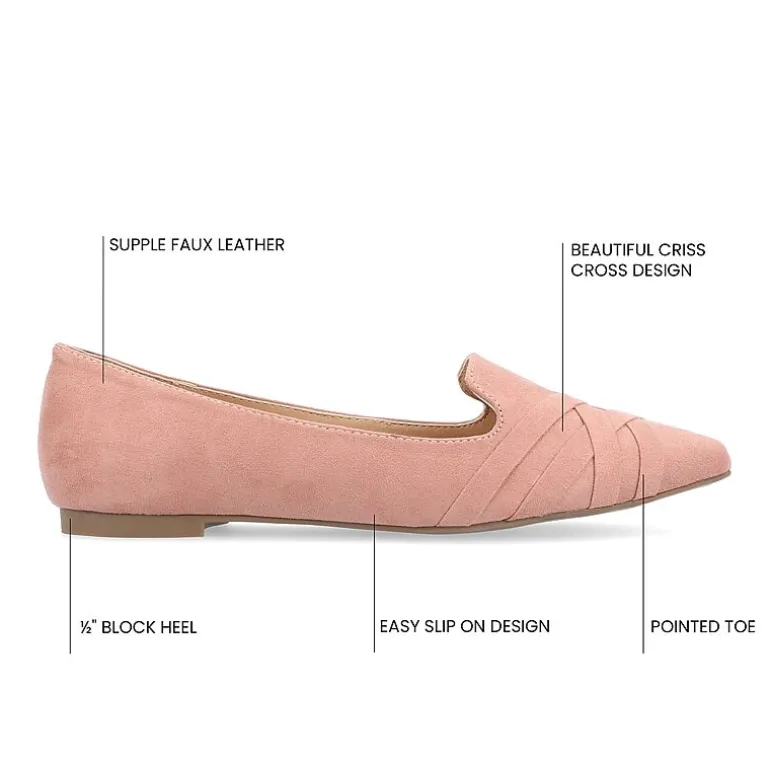 Journee Collection Mindee Womens Pointed Closed Toe Loafers