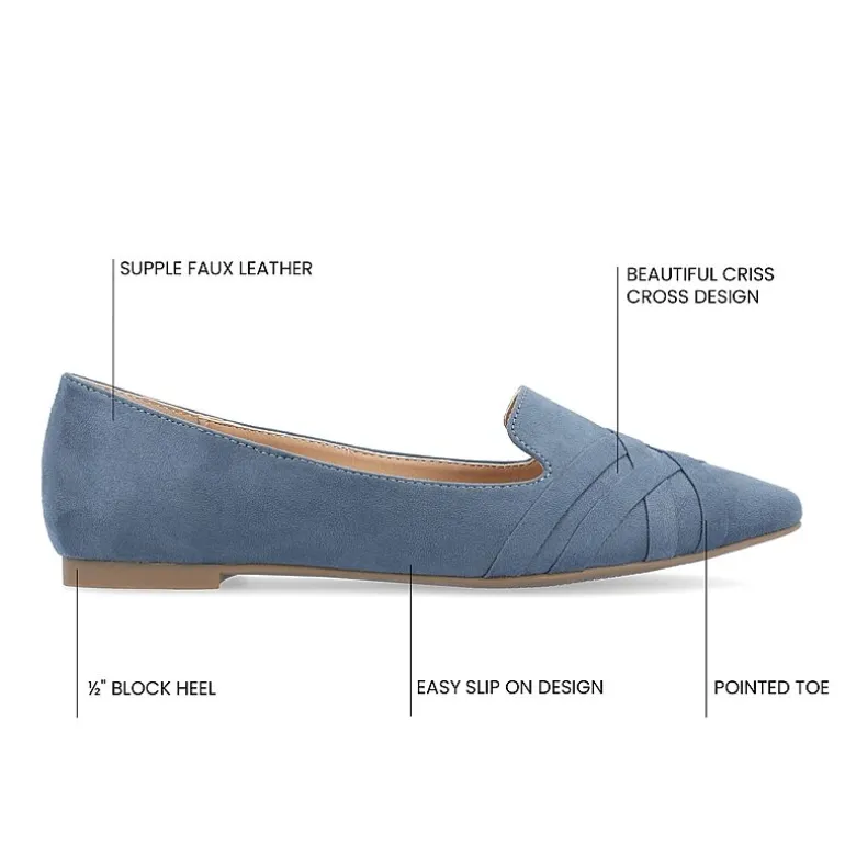 Journee Collection Mindee Womens Pointed Closed Toe Loafers