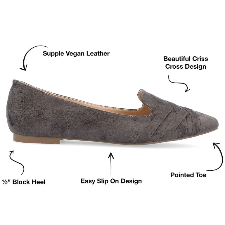 Journee Collection Mindee Womens Pointed Closed Toe Loafers