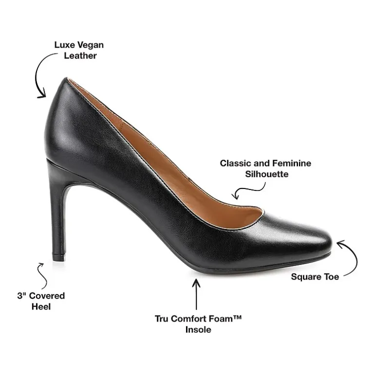 Journee Collection Monalee Womens Square Closed Toe Stiletto Heel Pumps