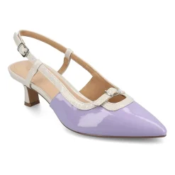 Journee Collection Padma Womens Pointed Closed Toe Kitten Heel Pumps