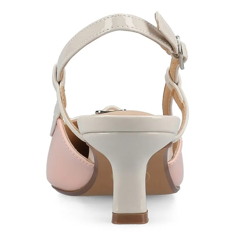 Journee Collection Padma Womens Pointed Closed Toe Kitten Heel Pumps