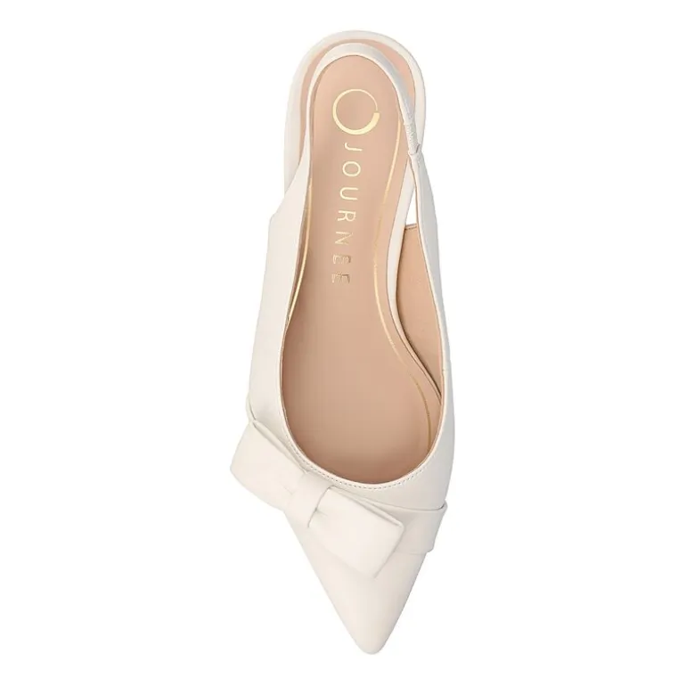 Journee Collection Paloma Womens Pointed Closed Toe Kitten Heel Pumps