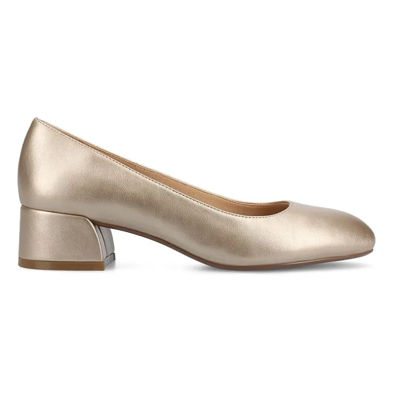 Journee Collection Saarii Womens Round Closed Toe Block Heel Pumps