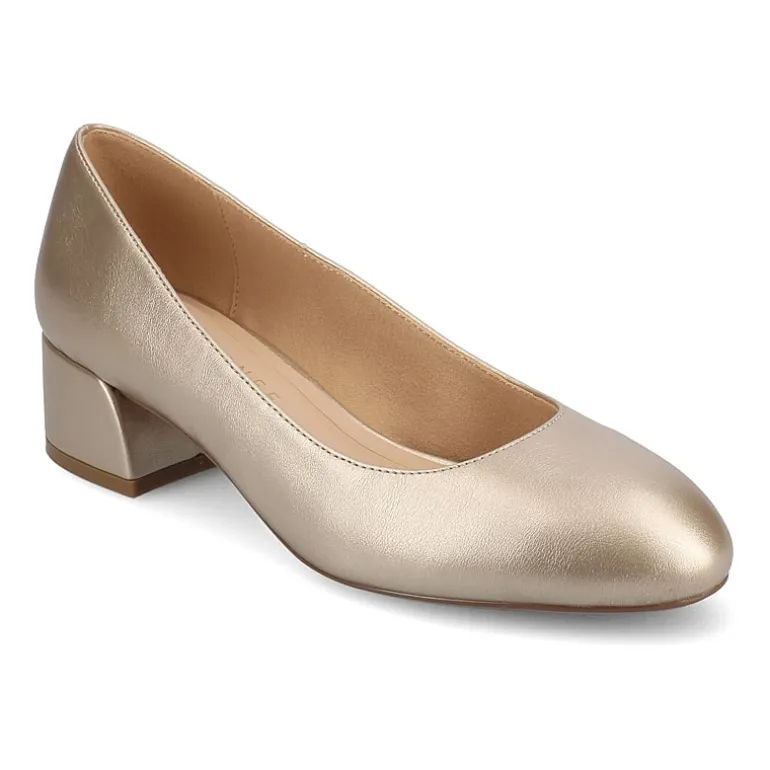 Journee Collection Saarii Womens Round Closed Toe Block Heel Pumps