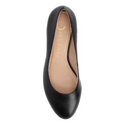 Journee Collection Saarii Womens Round Closed Toe Block Heel Pumps
