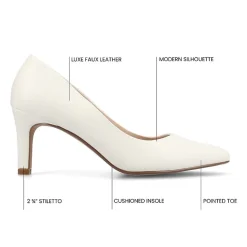 Journee Collection Scylee Womens Pointed Stiletto Heel Pumps