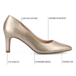 Journee Collection Scylee Womens Pointed Stiletto Heel Pumps