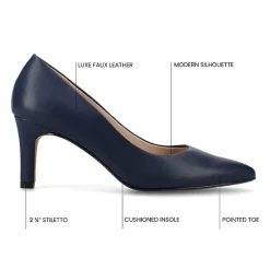 Journee Collection Scylee Womens Pointed Stiletto Heel Pumps