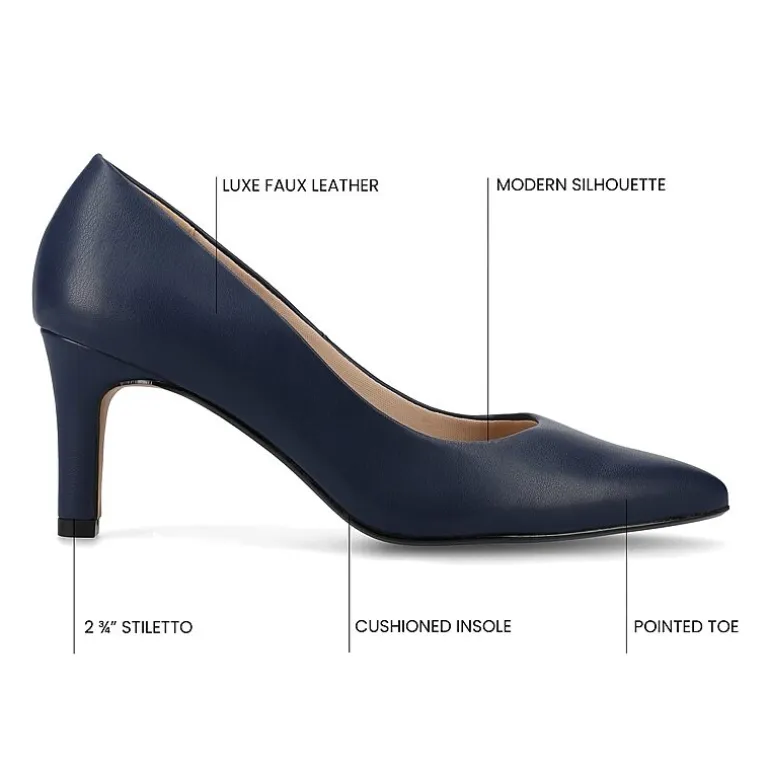 Journee Collection Scylee Womens Pointed Stiletto Heel Pumps