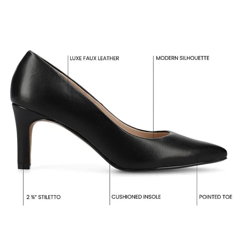 Journee Collection Scylee Womens Pointed Stiletto Heel Pumps