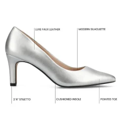 Journee Collection Scylee Womens Pointed Stiletto Heel Pumps