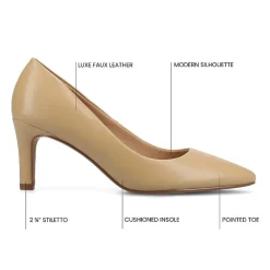 Journee Collection Scylee Womens Pointed Stiletto Heel Pumps