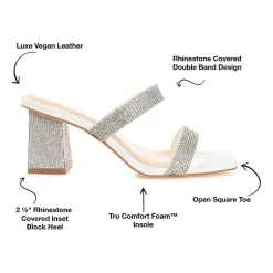 Journee Collection Shandee Womens Round Open Toe Block Heel Pumps