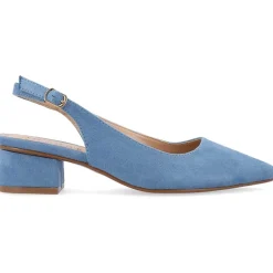 Journee Collection Sylvia Womens Pointed Closed Toe Block Heel Pumps