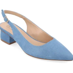 Journee Collection Sylvia Womens Pointed Closed Toe Block Heel Pumps