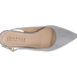 Journee Collection Sylvia Womens Pointed Closed Toe Block Heel Pumps