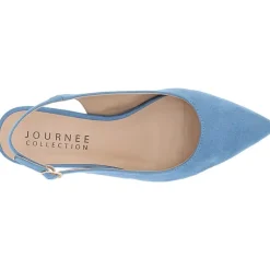 Journee Collection Sylvia Womens Pointed Closed Toe Block Heel Pumps