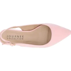 Journee Collection Sylvia Womens Pointed Closed Toe Block Heel Pumps