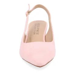 Journee Collection Sylvia Womens Pointed Closed Toe Block Heel Pumps