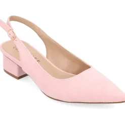 Journee Collection Sylvia Womens Pointed Closed Toe Block Heel Pumps